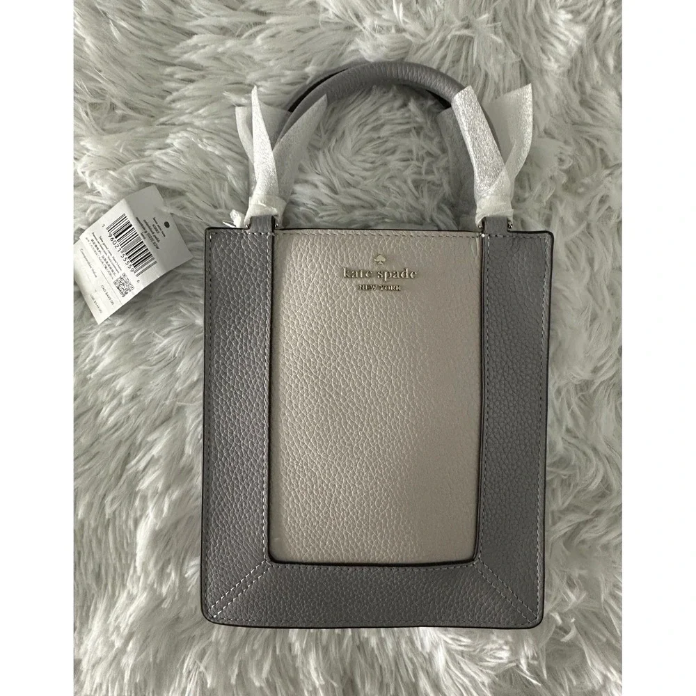 Nwt‎ Kate Spade New York Lena colorblocked pebbled leather mini tote bag